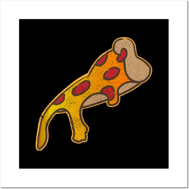 Cheesy Pepperoni Pizza Slice Wall Art by Commykaze
